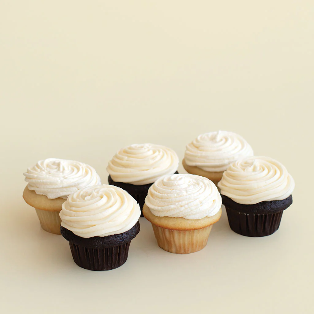 White Original Cupcake Half Dozen